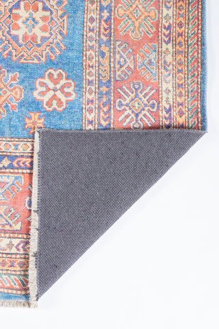 Momeni Chandler Cotton Polyester Traditional Blue Rug 4' X 6'