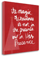 "The Magic Of Christmas - Red" By Linda Woods, Giclee on Gallery Wrap Canvas