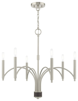 Livex Lighting Brushed Nickel 6-Light Chandelier