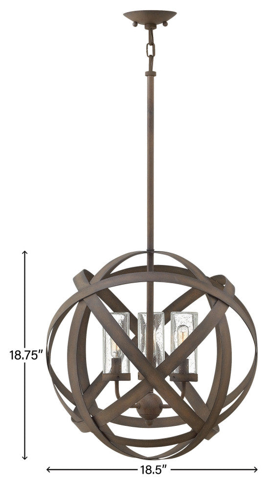 Hinkley Carson Large Orb, Vintage Iron