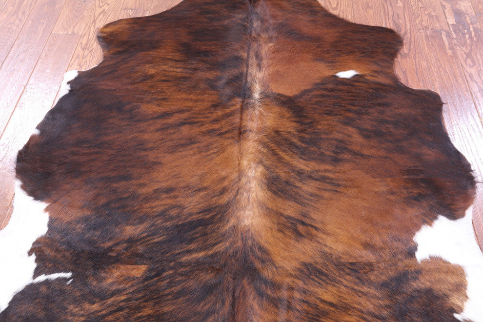 Brindle Natural Cowhide Rug 5' 10" X 5' 7" C2390