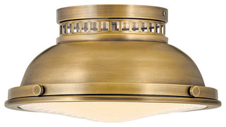 Hinkley Emery Small Flush Mount, Heritage Brass
