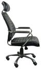 Executive Swivel Office Chair Onyx Black Leather