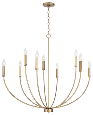 Capital Lighting 452191 Ansley 9 Light 35"W Taper Candle Style - Matte Black