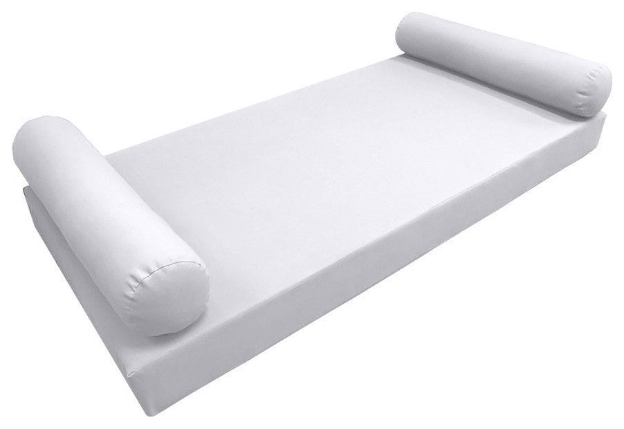 Style5 Twin Knife Edge Outdoor Mattress Bolster Slip Cover COMPLETE SET AD105