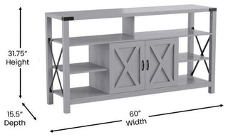 Wyatt 60" Coastal Gray TV Stand