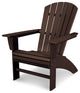 Nautical Curveback Adirondack Chair, Mahogany