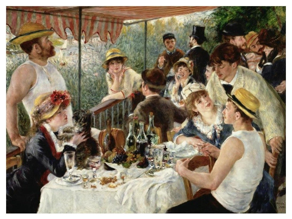 "Luncheon of the Boating Party" Paper Print by Pierre-Auguste Renoir, 24"x18"