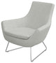 Rebecca Wire Chair, Silver Camira Wool, Chrome Plated Steel Tubes
