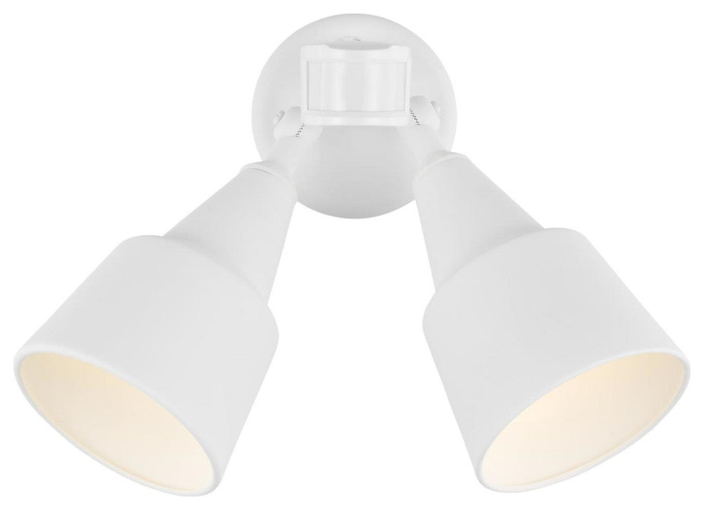 Generation Lighting 8560702PM Flood Light 2 Light 23"W Outdoor - White