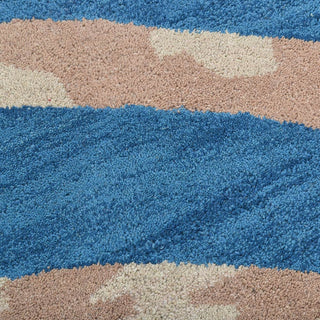 HAND TUFTED WOOL ECO-FRIENDLY AREA RUGS - Round,Blue,Contemporary