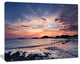 Dramatic Sky at Sunset on Isle of Iona, Seashore Canvas Art Print, 20"x12"