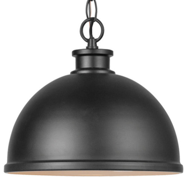 Globe Electric 44628 Talullah 10"W Outdoor Mini Pendant - Matte Black