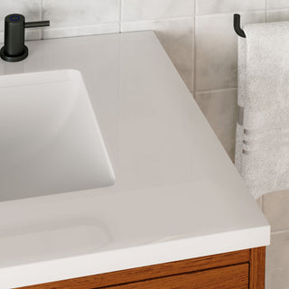 The Darby Bathroom Vanity, Teak, 30", Single Sink, Freestanding