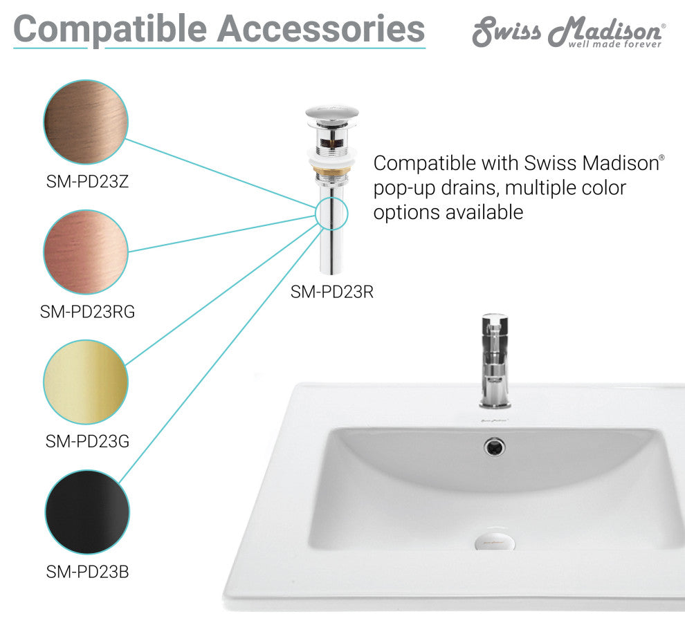 Voltaire 49" Vanity Top Sink with Single Faucet Hole