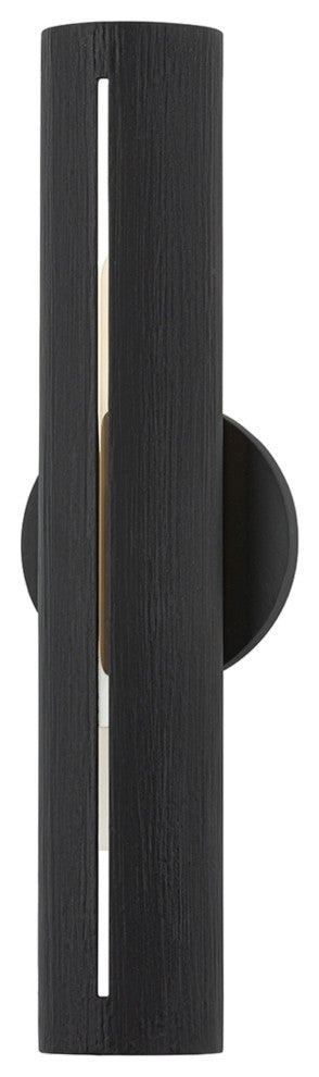 Brandon 1 Light A Wall Scone, Textured Black And So' Black Combo Frame