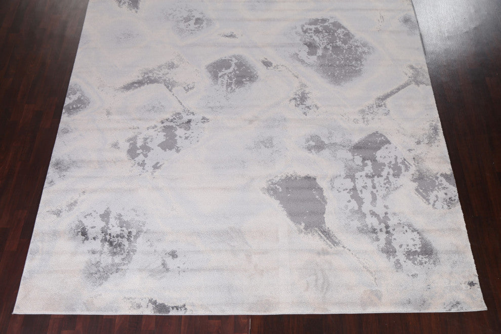 Turkish Abstract Transitional Oriental Rug Contemporary Carpet 10x10