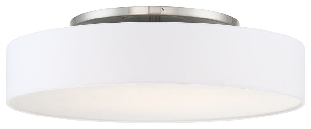 WAC Lighting Manhattan 26" LED Convertible Semi-Flush Mount in Brushed Nickel