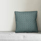 Whimsical Diamond Pattern, Blue Outdoor Throw Pillow, 18"x18"