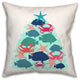 Coastal Critters Tree 18x18 Spun Poly Pillow