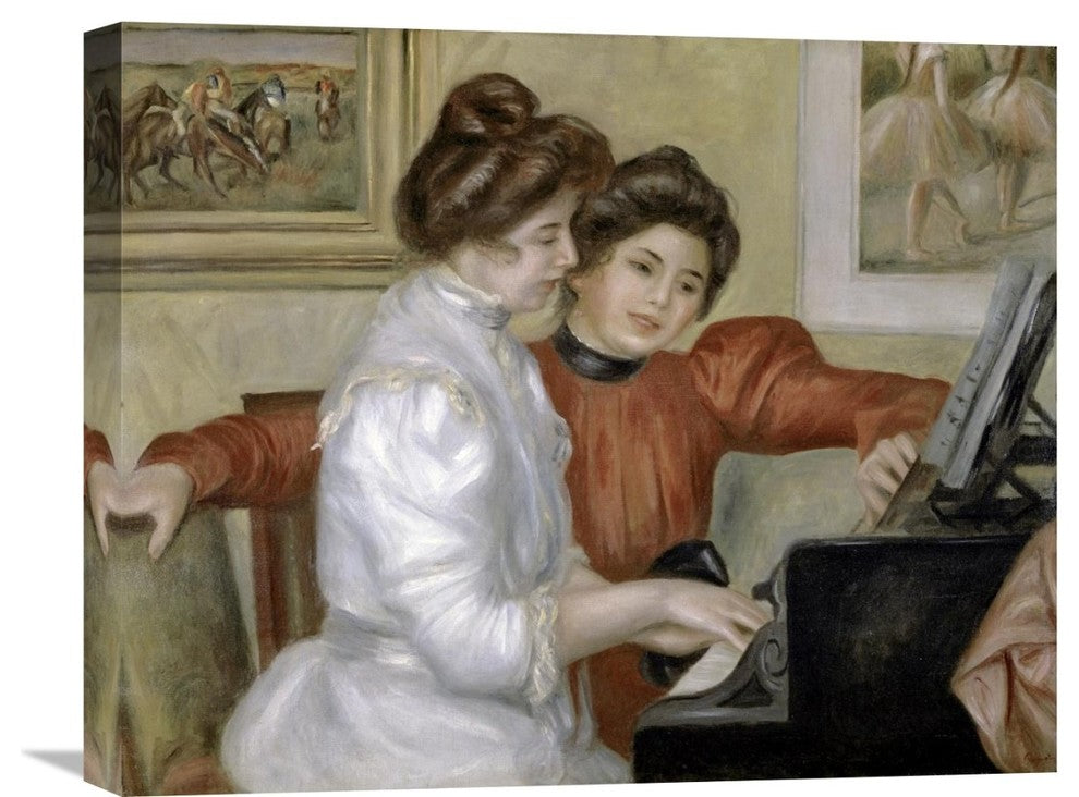 "Yvonne and Christine Lerolle at the Piano, 1897-1898" Artwork, 22"x17"