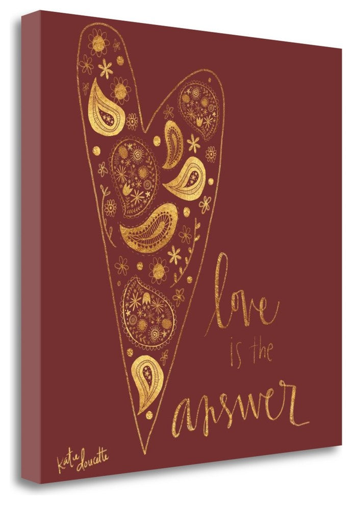 "Love Is The Answer" By Katie Doucette, Giclee Print on Gallery Wrap Canvas