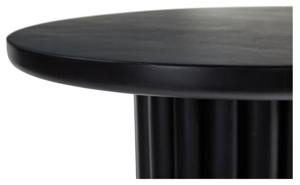 Lyla Solid Wood Counter Table, Charcoal