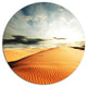 Sahara Desert And Cloudy Sky, Landscape Round Wall Art, 36"