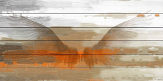 "Polegate" Print on White Wood, 40"x20"