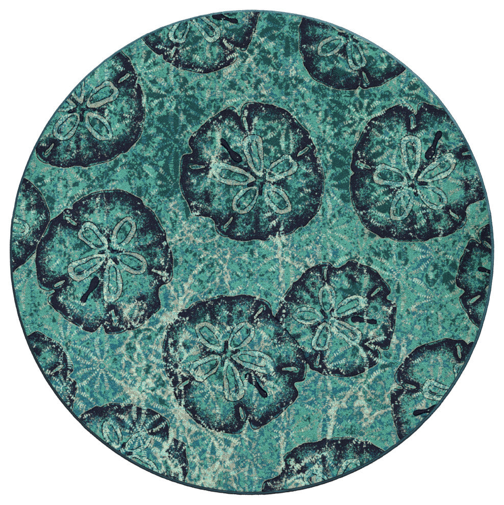 Beach Money, Aqua, 8' Round