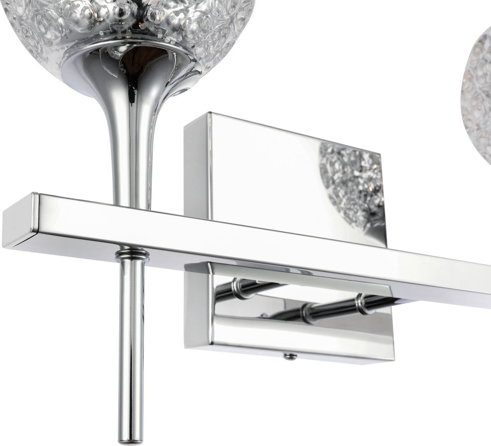 Woodbridge Lighting Bristol 2-Light Bath, Mercury Crystal Ball