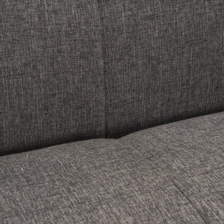 Hale Sofa With Medium Brown Wood and Gray Fabric