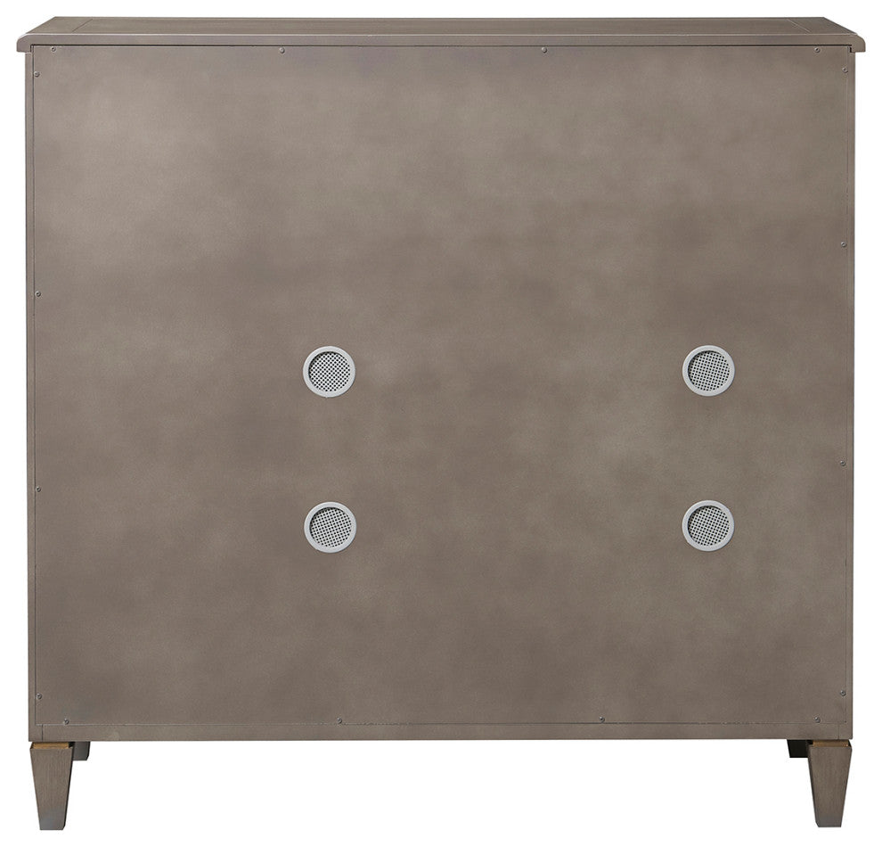 Dauphin Handpainted Entryway Storage Cabinet, Gray Cashmere