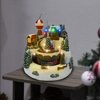 Animated Christmas Village Holiday Tabletop Decor