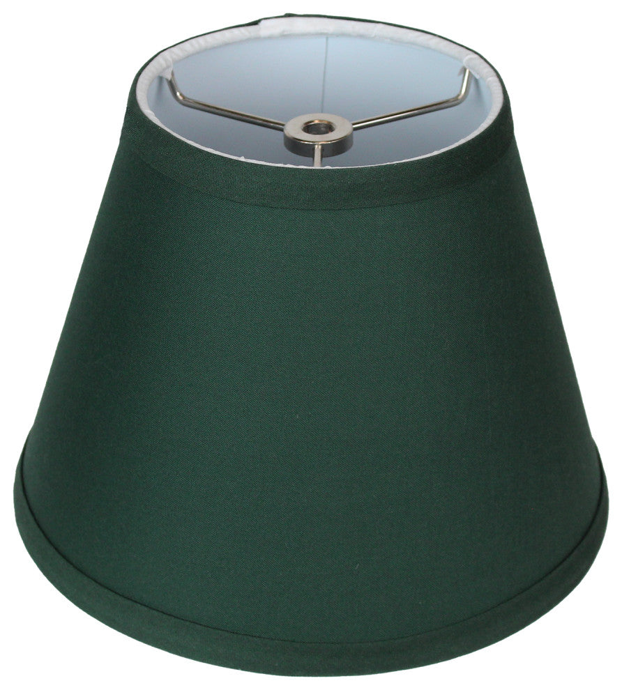 Fenchel Shades 5"x9"x7" Spider Attachment Empire Lamp Shade, Linen Hunter Green