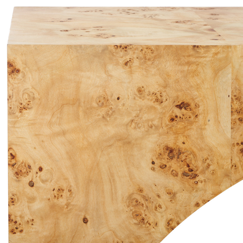 Safavieh Couture Katelynn Burled Mappa Console Table, Natural
