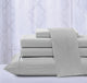 Kathy Ireland 4 Piece Chevron Embossed Sheet Set, Silver, King