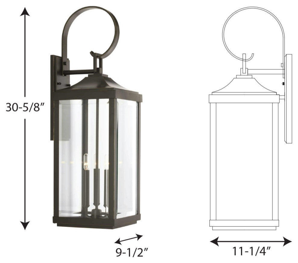 Gibbes Street Collection Three-Light Large Wall-Lantern