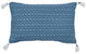 Blue Machine Woven with Tassels Kistler Throw Pillow, 16" x 26"
