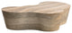 Slab Faux Travertine Coffee Table