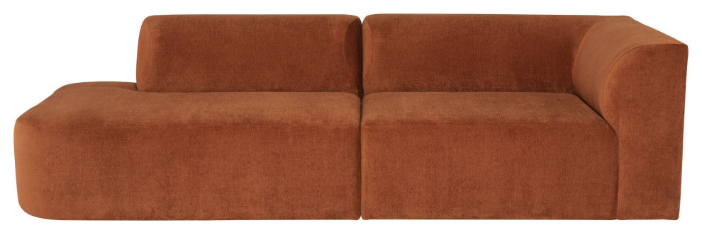 Isla Terracotta Fabric Triple Seat Sofa, HGSC839