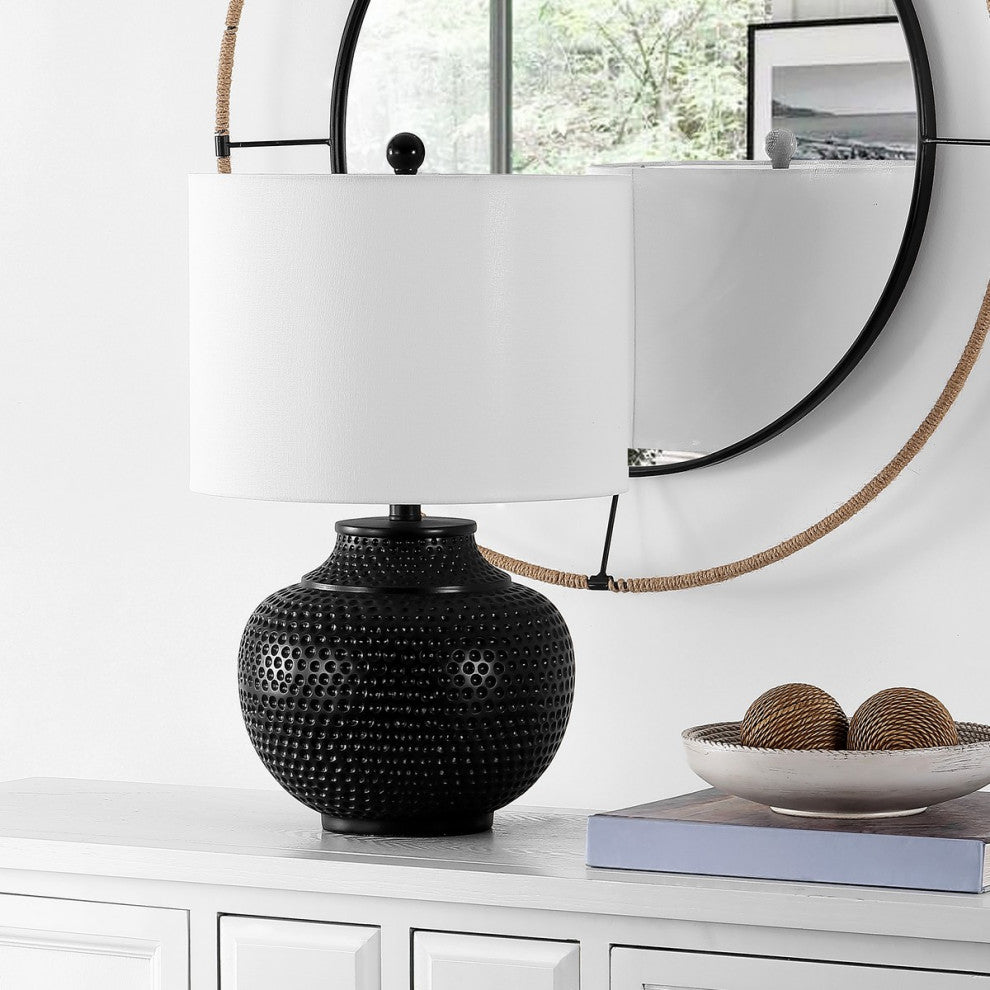Safavieh Hemper Table Lamp Matte Black