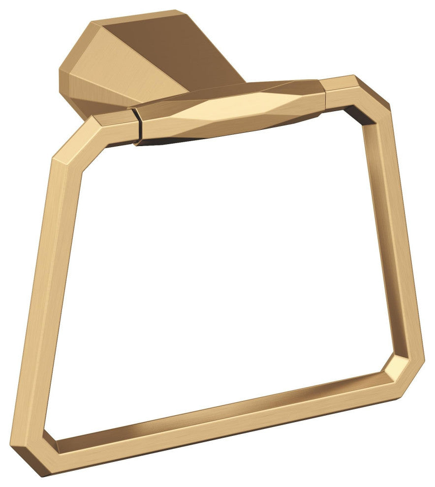 Amerock St. Vincent Contemporary Towel Ring, Champagne Bronze