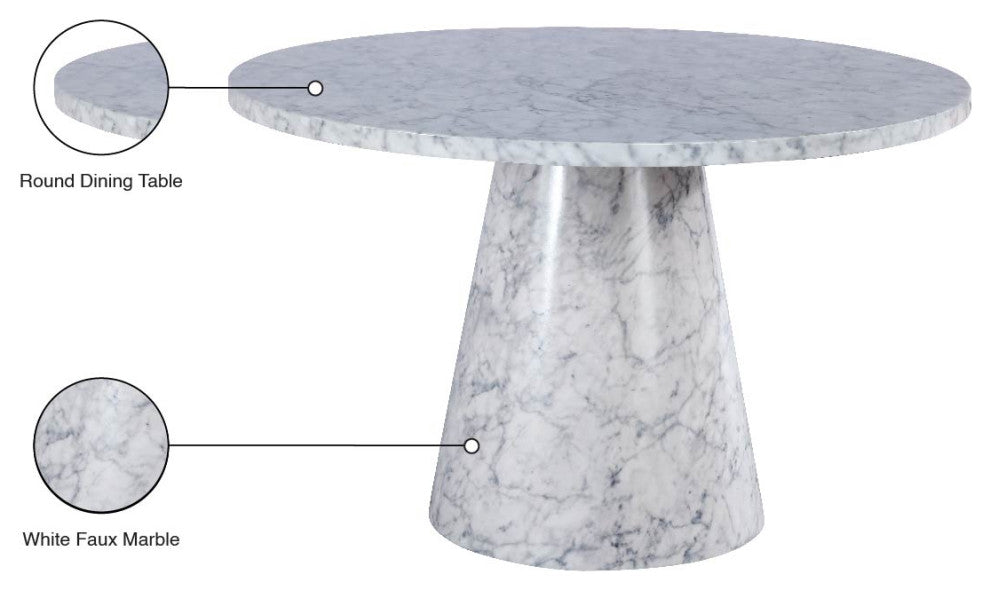 Omni Dining Table, White