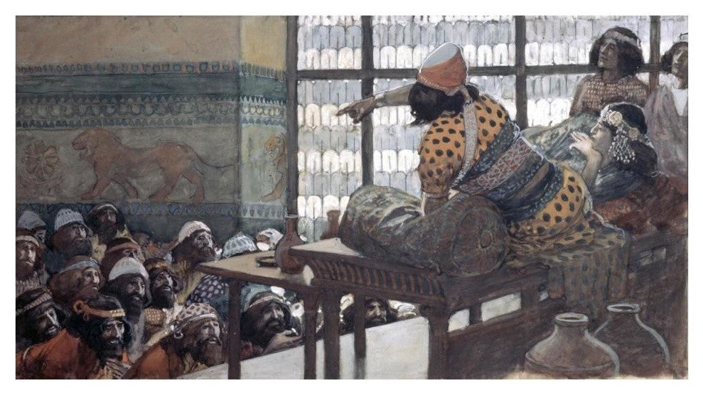 "Feast of Adoni-Bezek" Digital Paper Print by James Tissot, 38"x22"