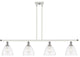 Innovations 516-4I-WPC-GBD-752 4 Light Island Light, White, Polished Chrome