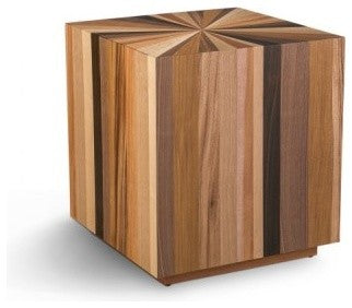 IE Series Sun End Table, Mixed Wood