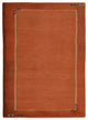 Hand Knotted Tibbati Wool Area Rug Contemporary Orange