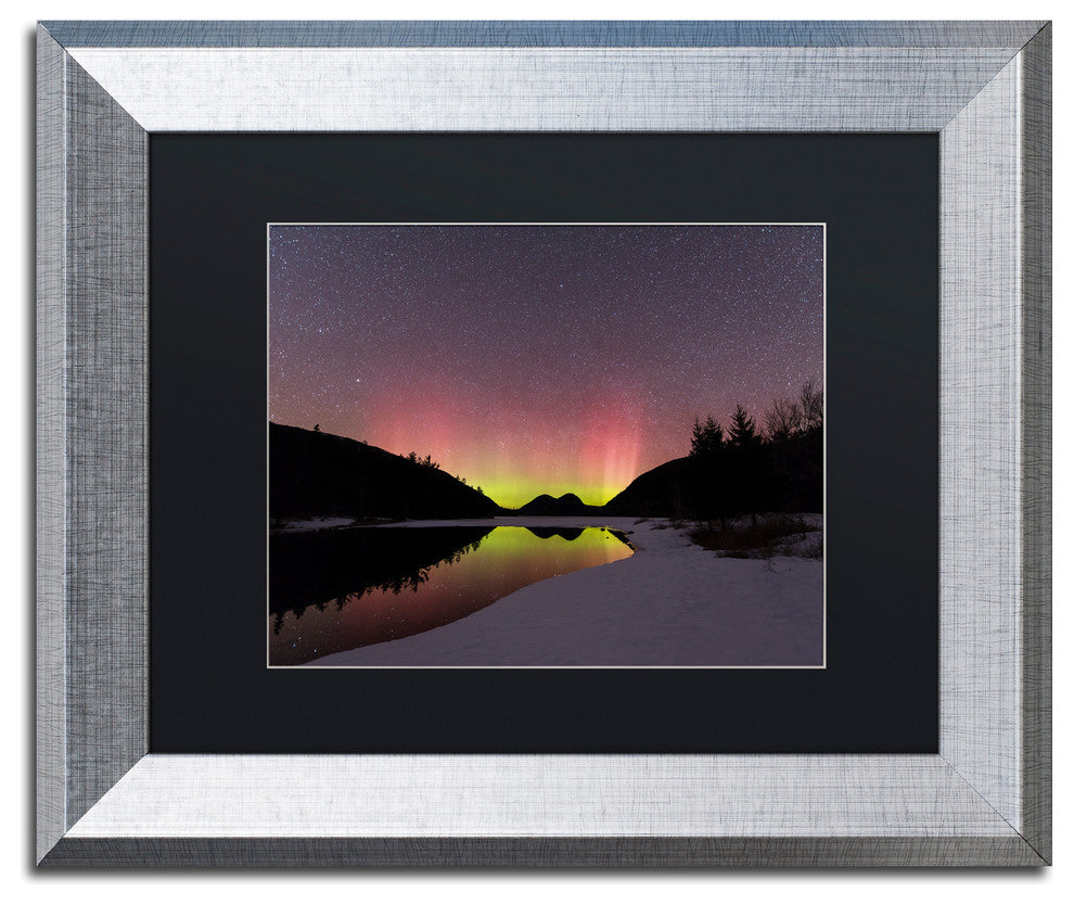 Michael Blanchette 'Electric Dance' Art, Silver Frame, Black Mat, 14x11