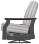 St. Catherine Deep Seat Outdoor Swivel Rocker, Sensory Dove/Graphite